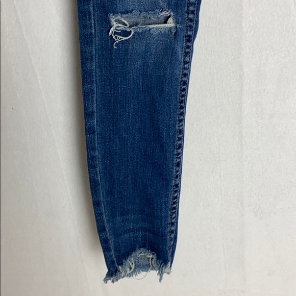 Free people cropped distressed ripped jeans - Picture 3 of 6